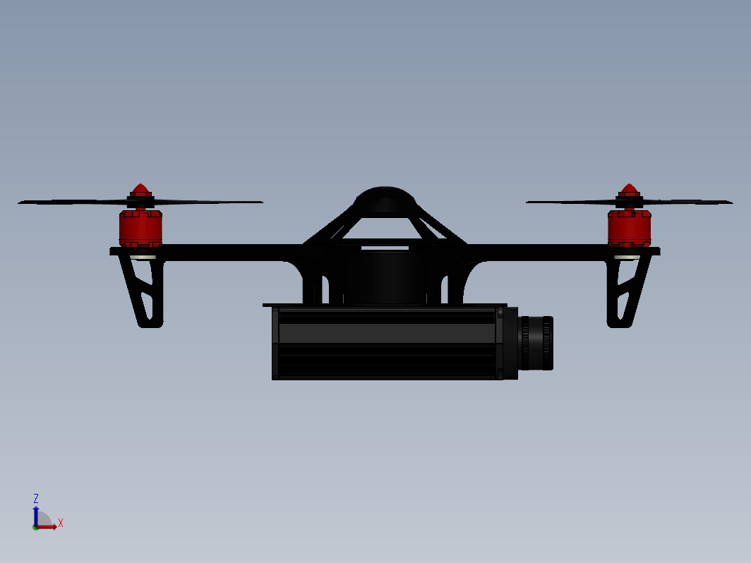 drone-21简易四轴无人机框架结构