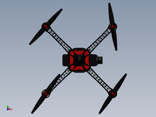 drone-21简易四轴无人机框架结构缩略图