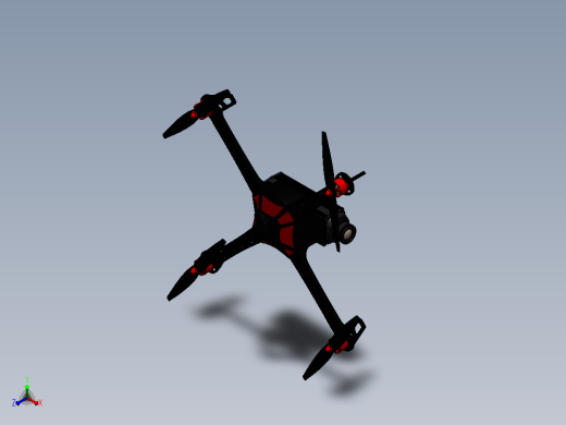 drone-21简易四轴无人机框架结构缩略图