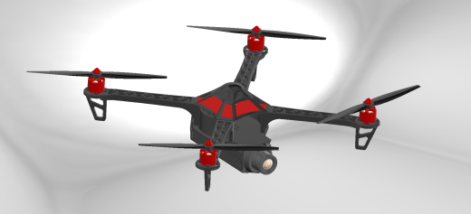 drone-21简易四轴无人机框架结构缩略图