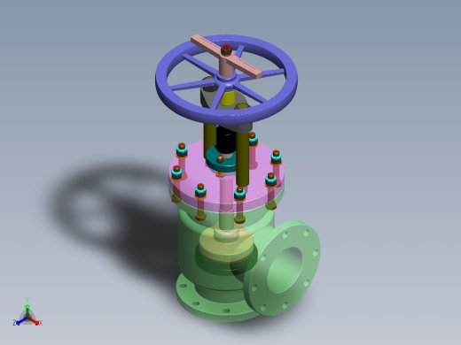 solidworks截止阀