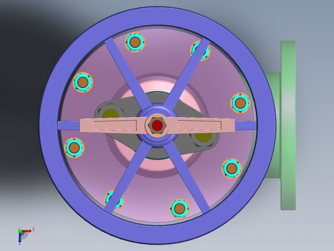 solidworks截止阀