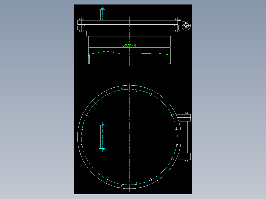 HG21517-95回转盖带颈平焊法兰人孔 A-MFM-500-1.0.zip