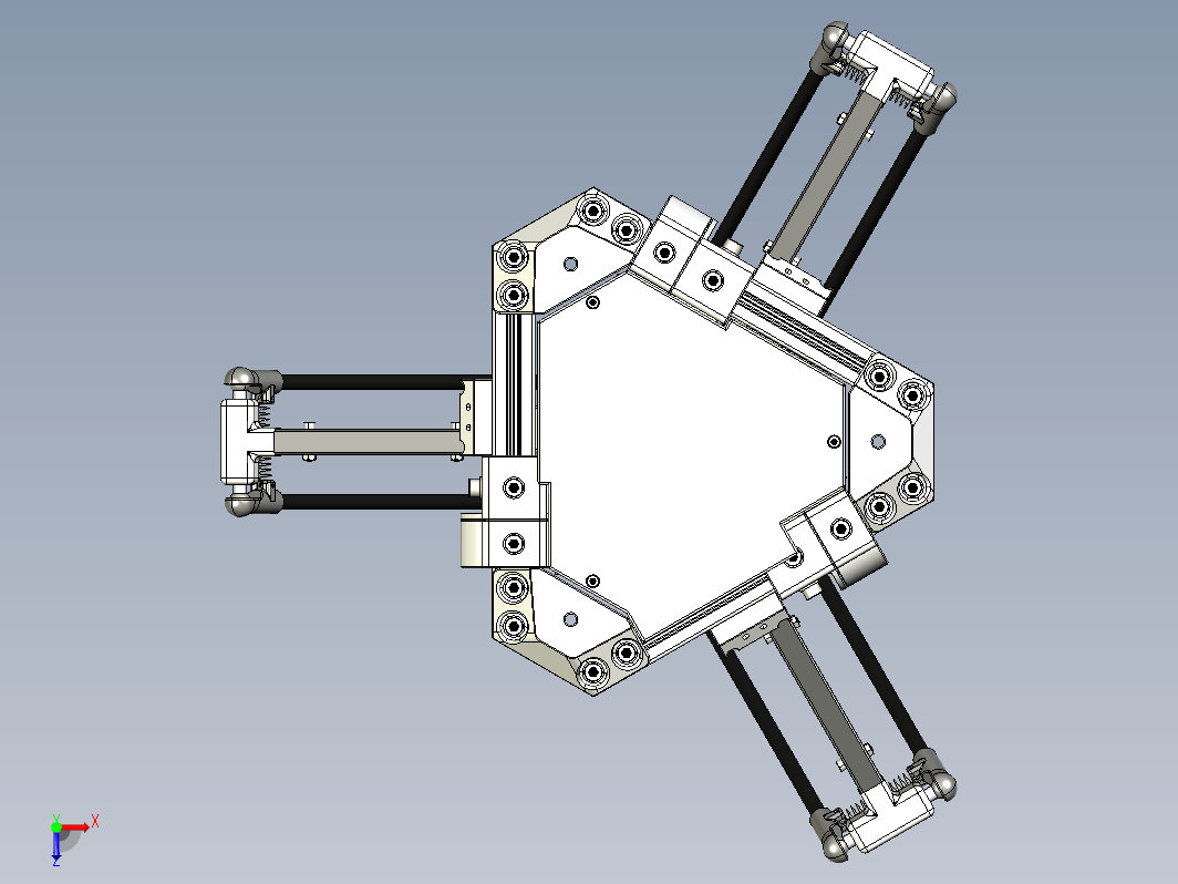 三角机械臂结构 Delta X1