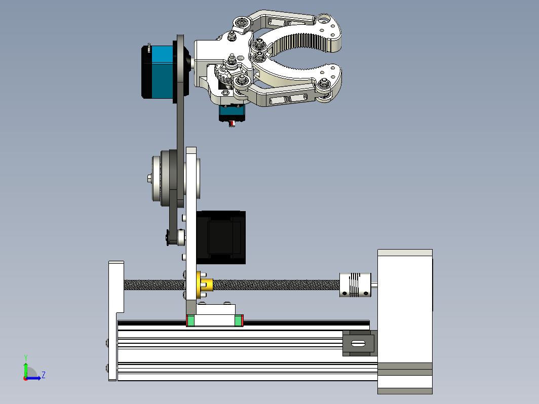 小型单连杆scara平面机器人MGN12H