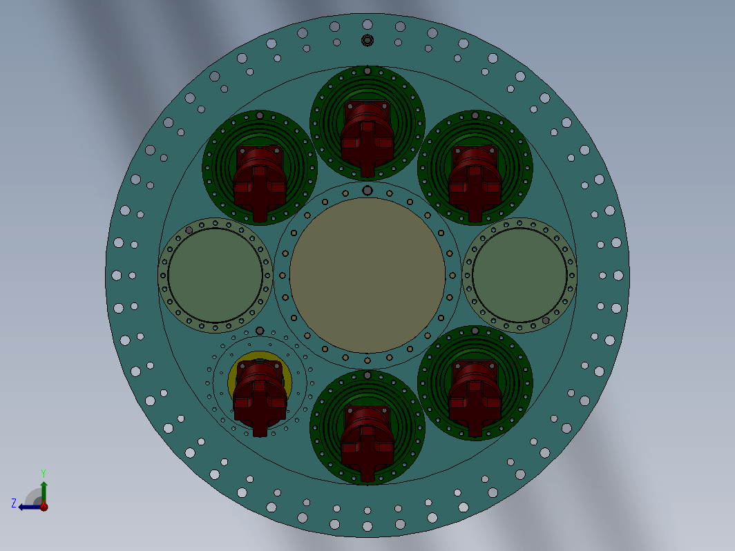 泥浆式地下管廊盾构机刀盘与刀盘驱动方案设计+CAD+说明书