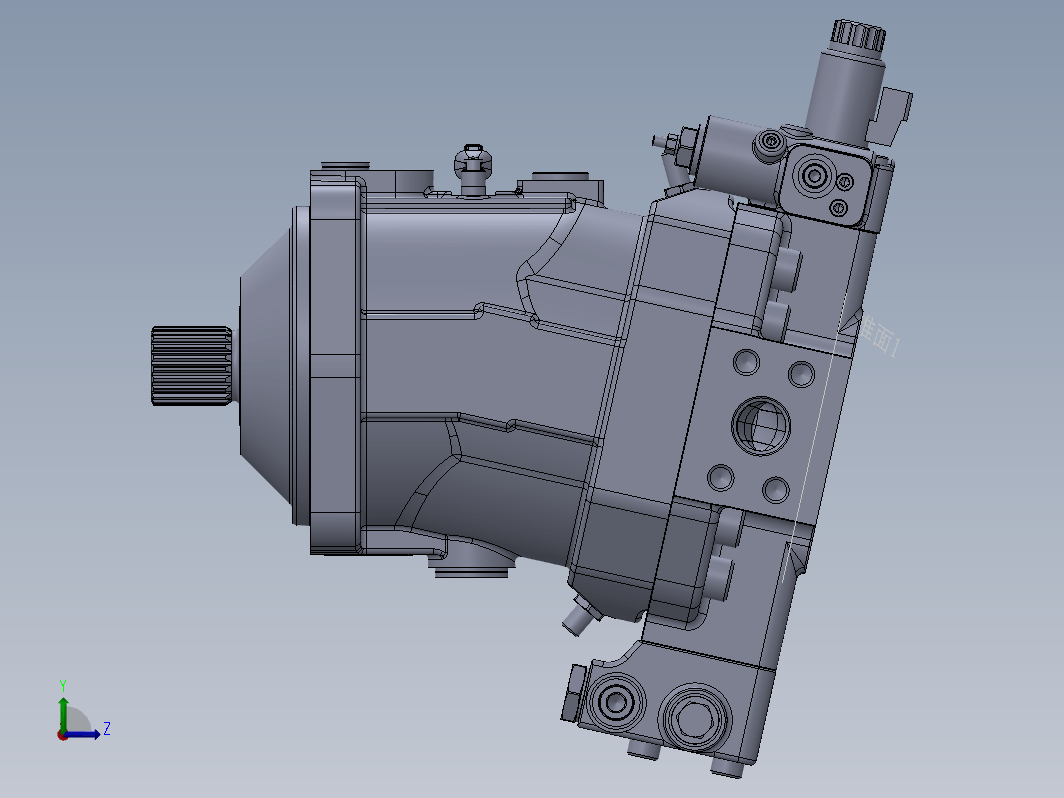 HM6V-115轴向柱塞变量马达设计三维SW2020带参+CAD+说明书