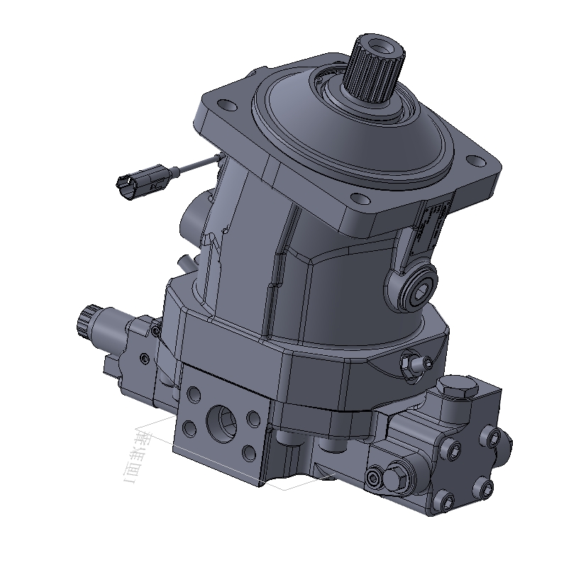 HM6V-115轴向柱塞变量马达设计三维SW2020带参+CAD+说明书