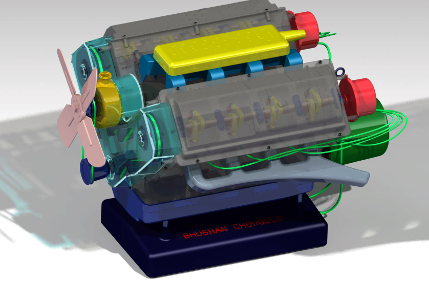 V8 Engine 8缸发动机
