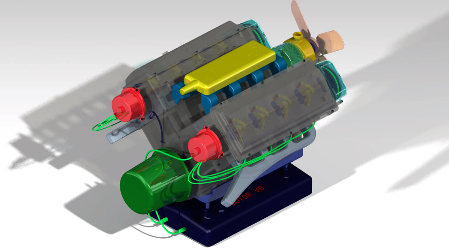 V8 Engine 8缸发动机