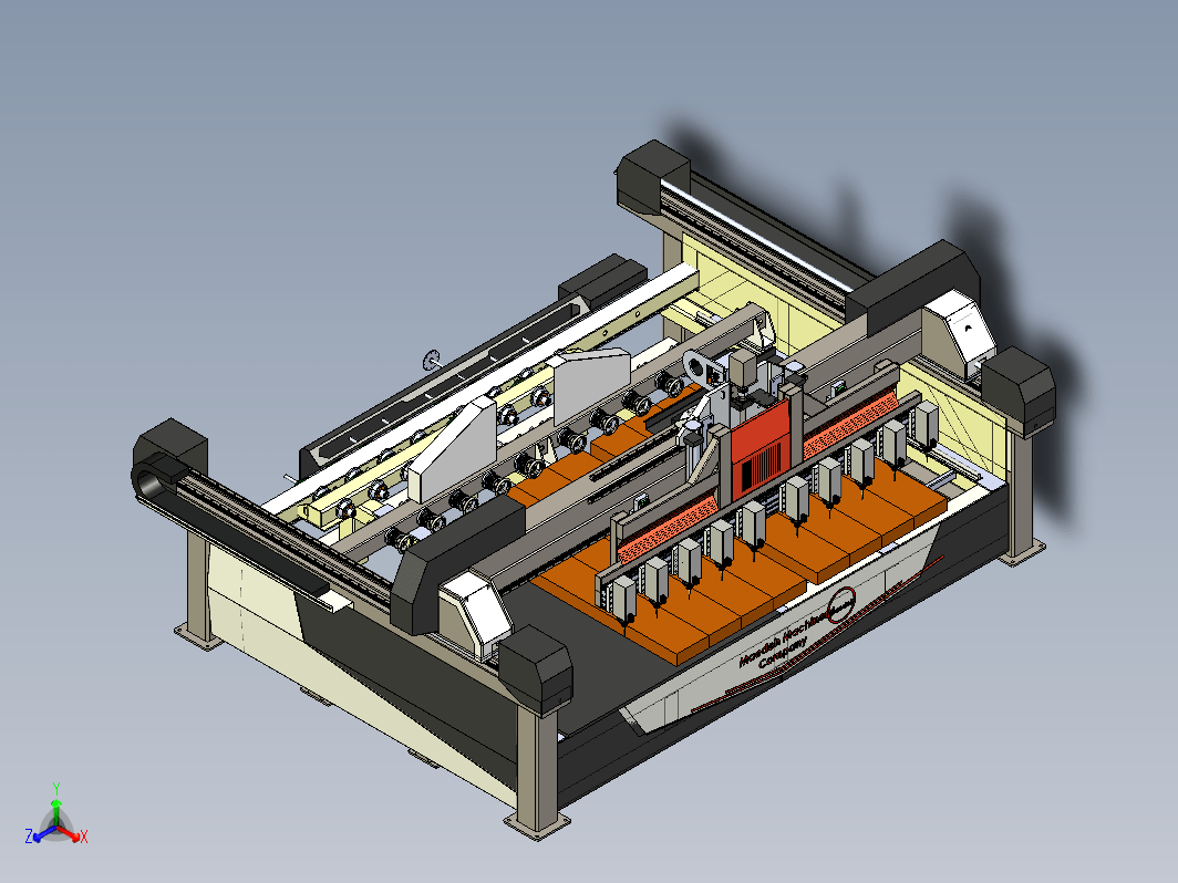 4轴10头CNC数控机床