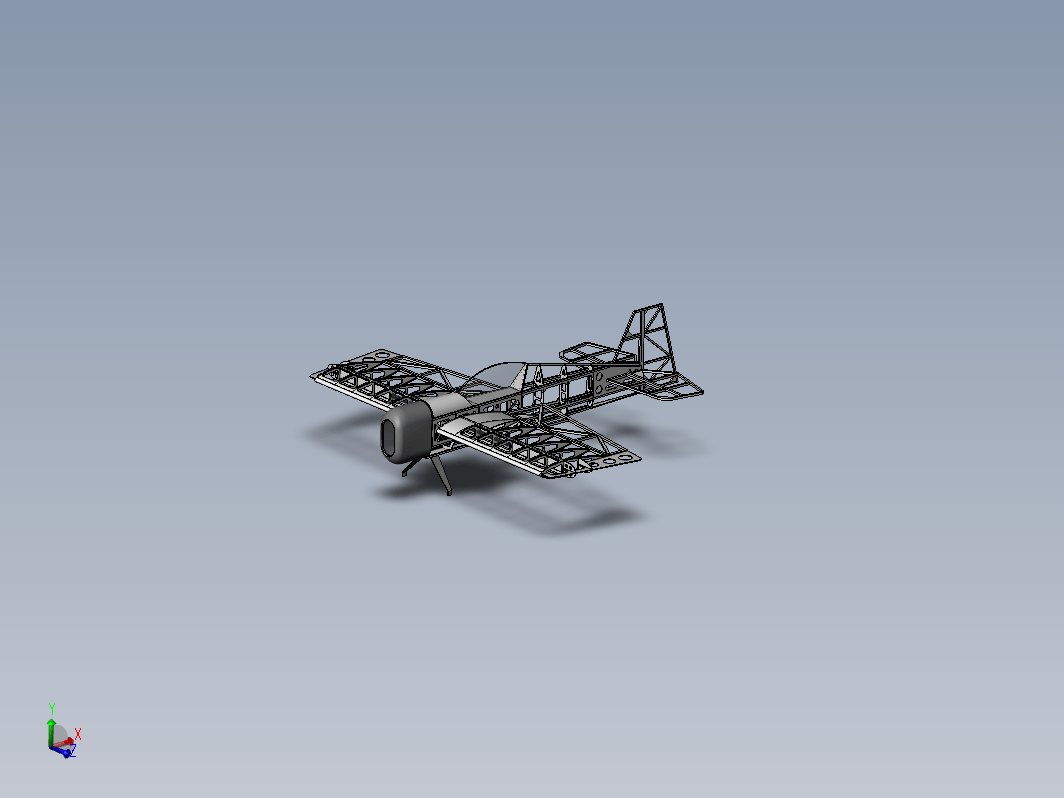 航模飞机框架 aeromodelo drop-x