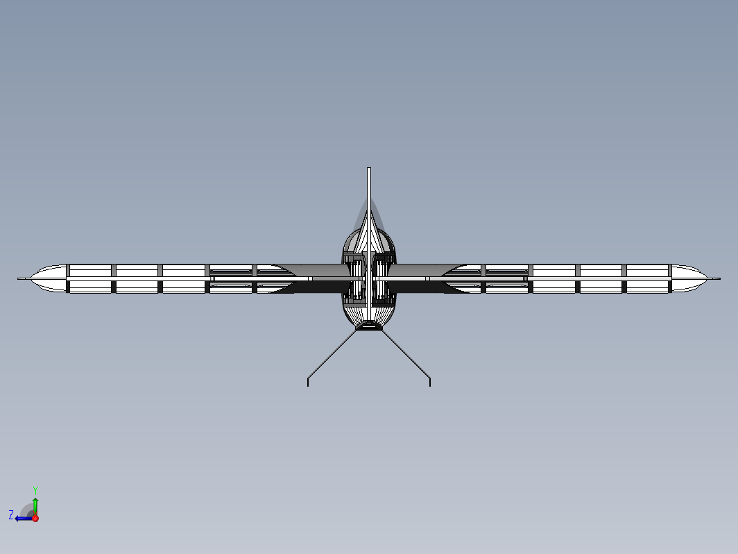 航模飞机框架 aeromodelo drop-x