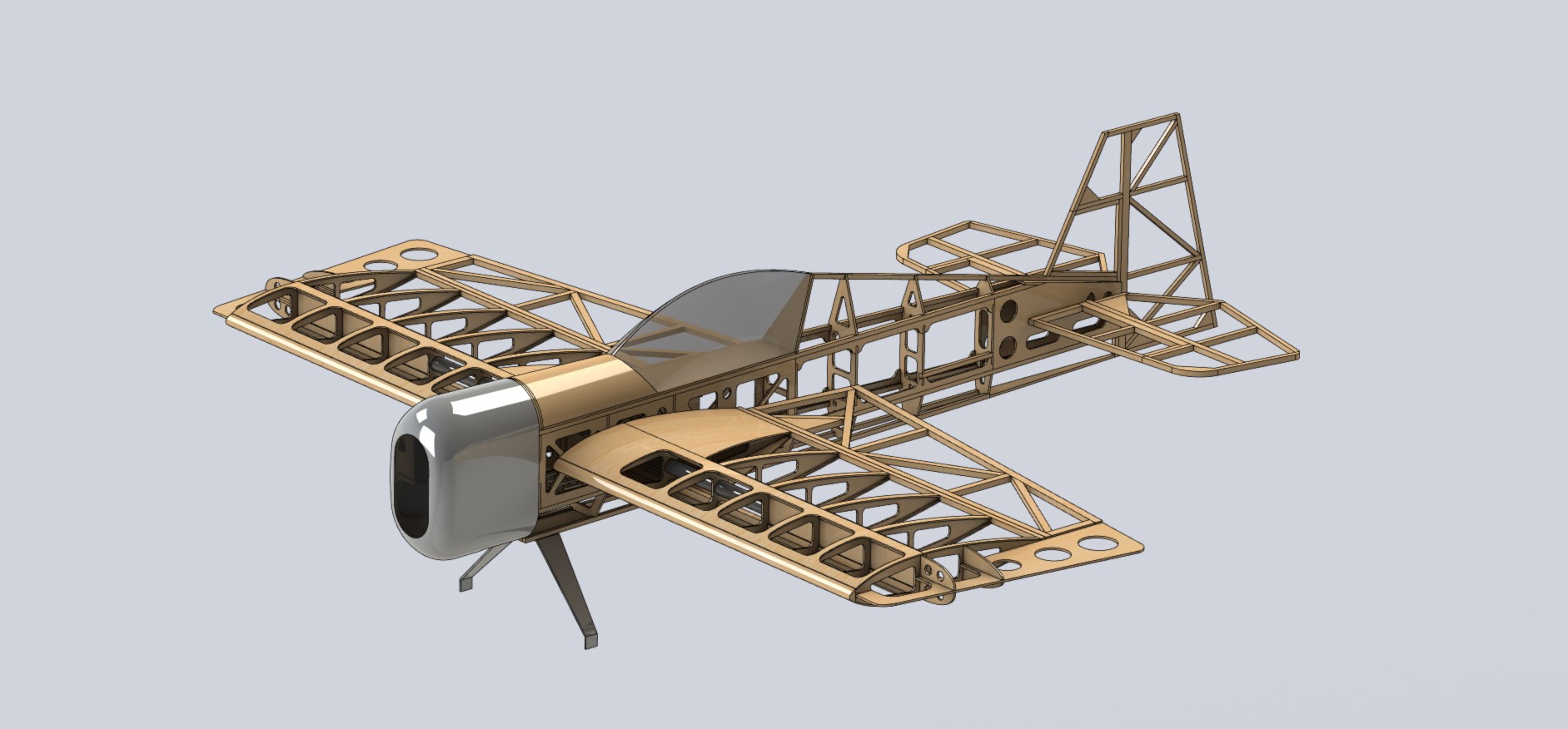 航模飞机框架 aeromodelo drop-x
