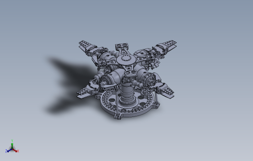 【841】UH-60黑鹰直升机的主旋翼头组件SW设计缩略图