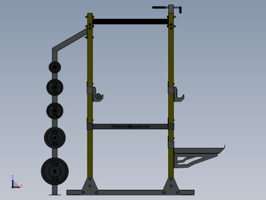 健身房卧推设备 Gym power rack缩略图