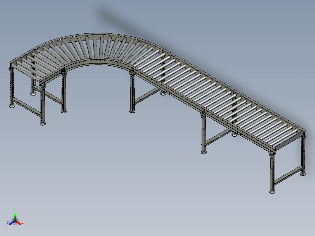 90度弯曲输送机 90 degree bend conveyor