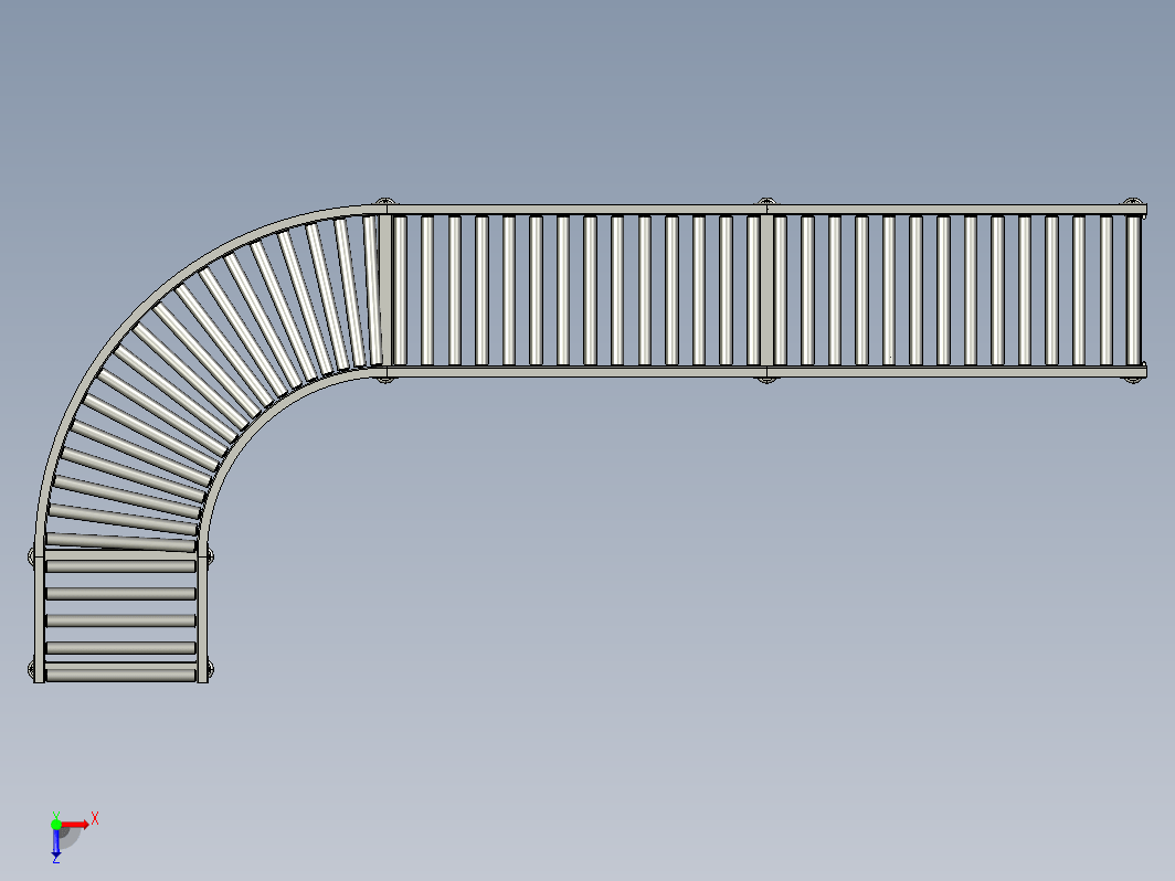 90度弯曲输送机 90 degree bend conveyor