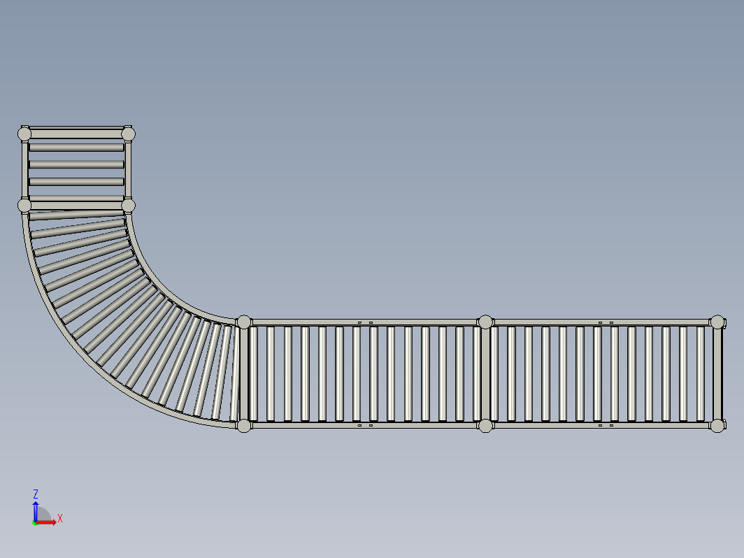 90度弯曲输送机 90 degree bend conveyor