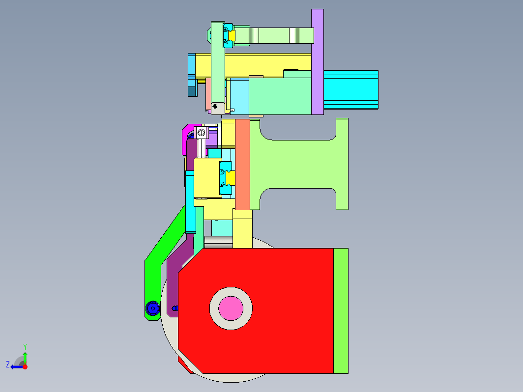 凸轮插接地片机构