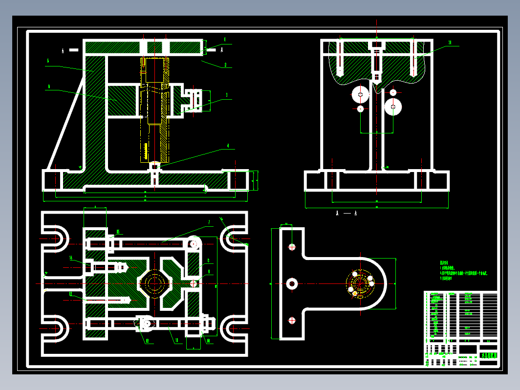 车床顶尖套的钻左端5个孔夹具设计及加工+CAD+说明书