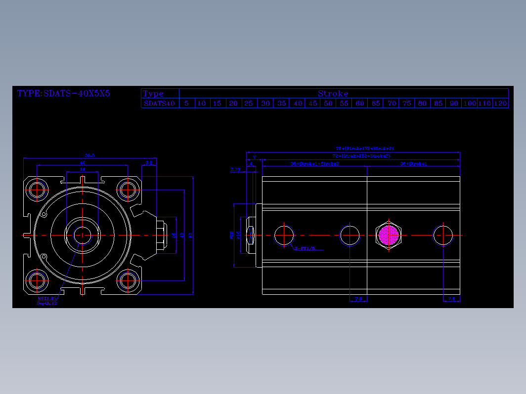 SDA气缸 83-SDAT-40-SN