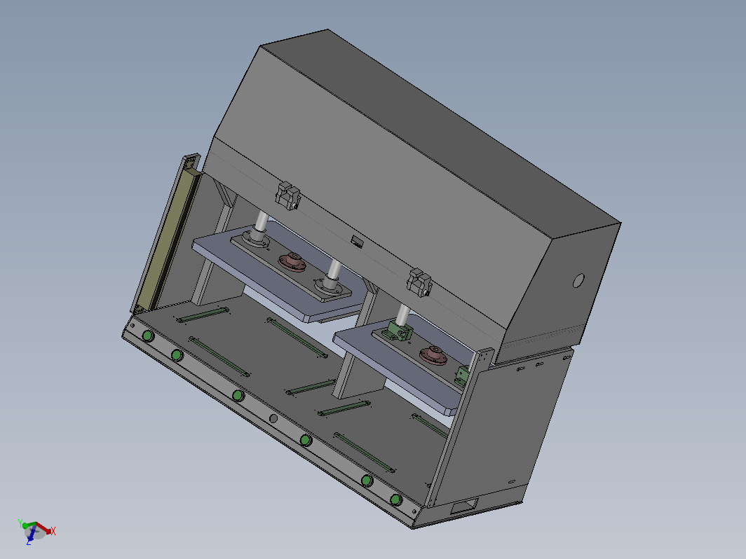 测试电路板用的双针床设备3D+CAD整套