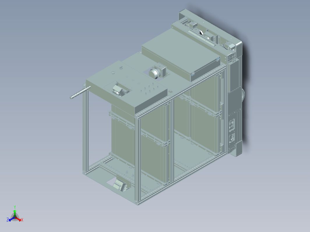 激光雷达传感器AGV小车3D图纸 x_t格式