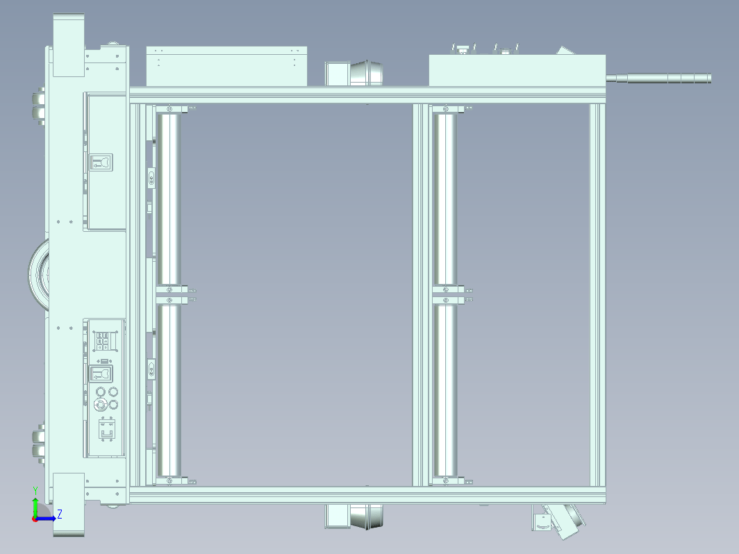 激光雷达传感器AGV小车3D图纸 x_t格式