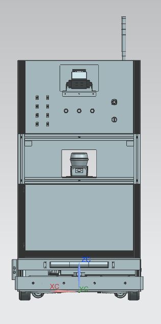 激光雷达传感器AGV小车3D图纸 x_t格式