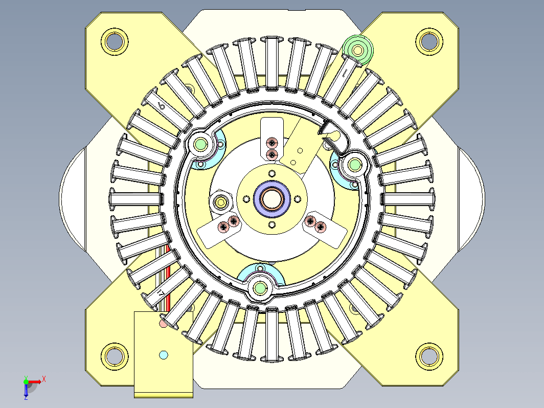 电机定子工装夹具总成机构