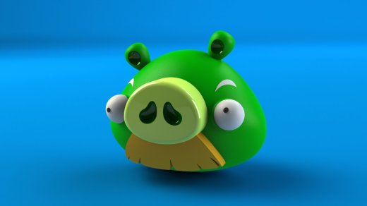 可爱在猪头(愤怒的小鸟版) angry-birds-pig-number-03缩略图