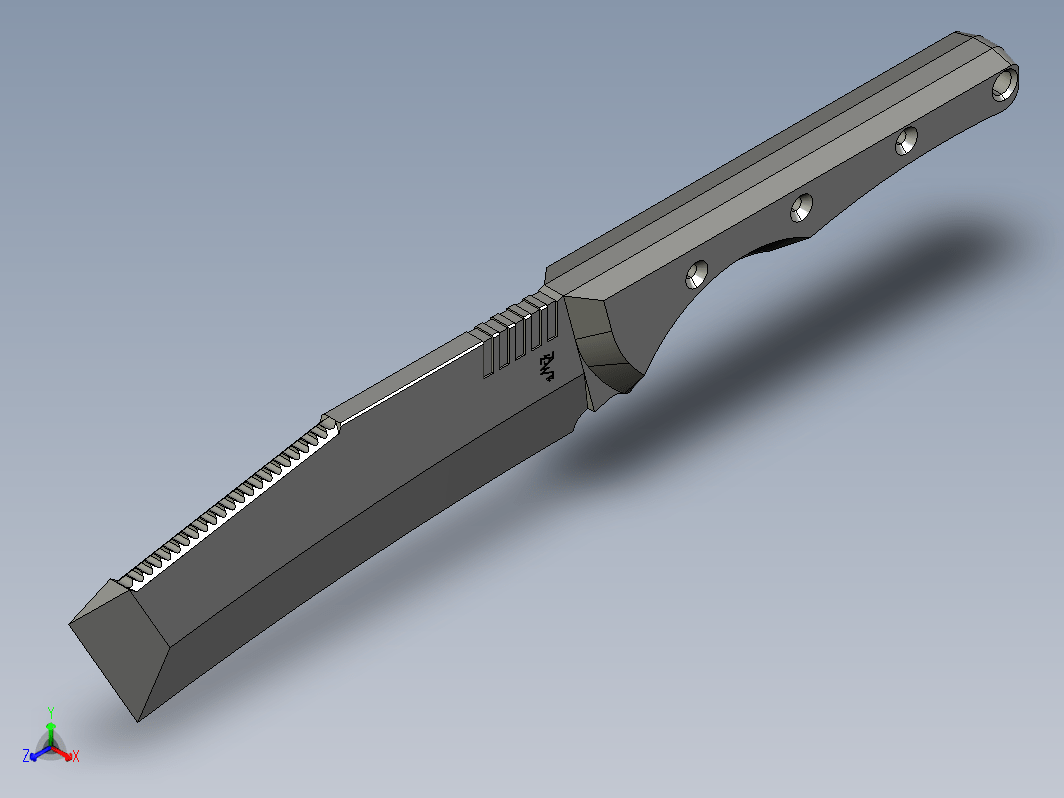 Messer 32 砍刀模型