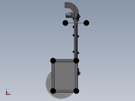 制药公司铝罐给料机3D模型缩略图