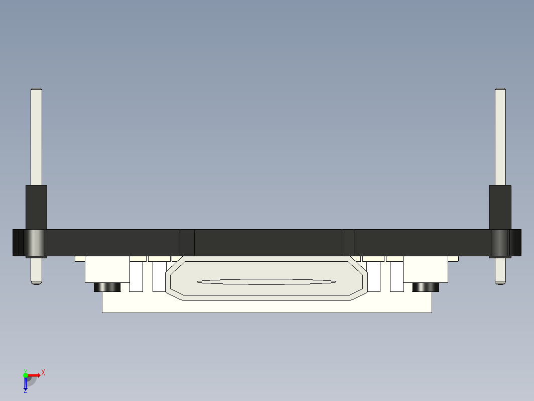 带支脚（无头和有头）的简单 ESP32 模型