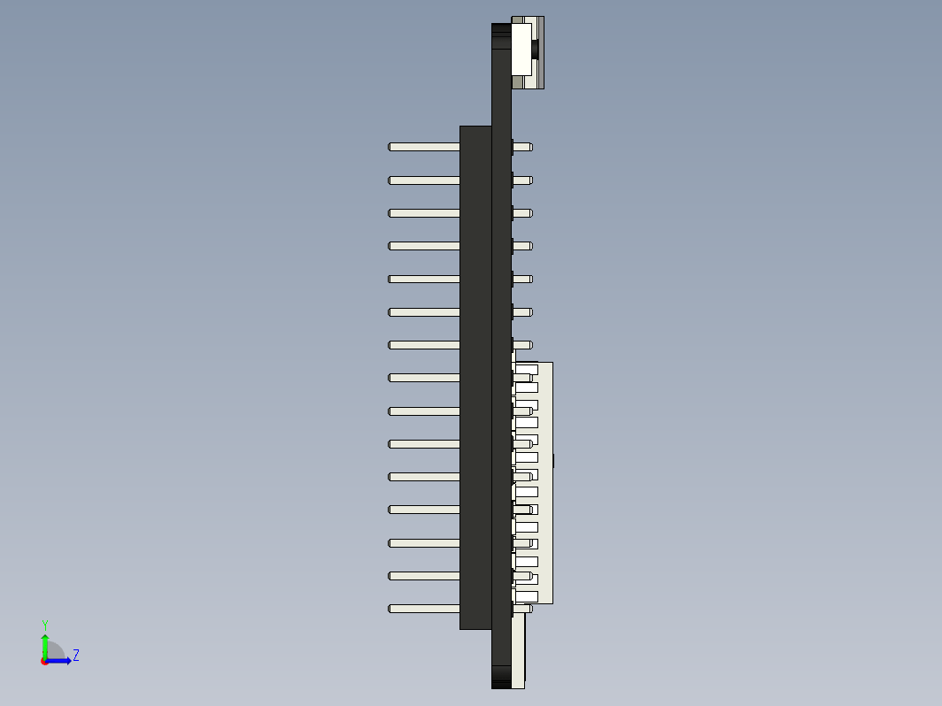 带支脚（无头和有头）的简单 ESP32 模型