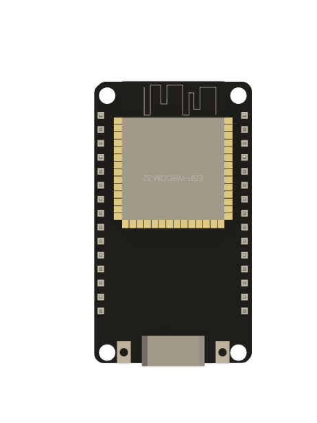 带支脚（无头和有头）的简单 ESP32 模型