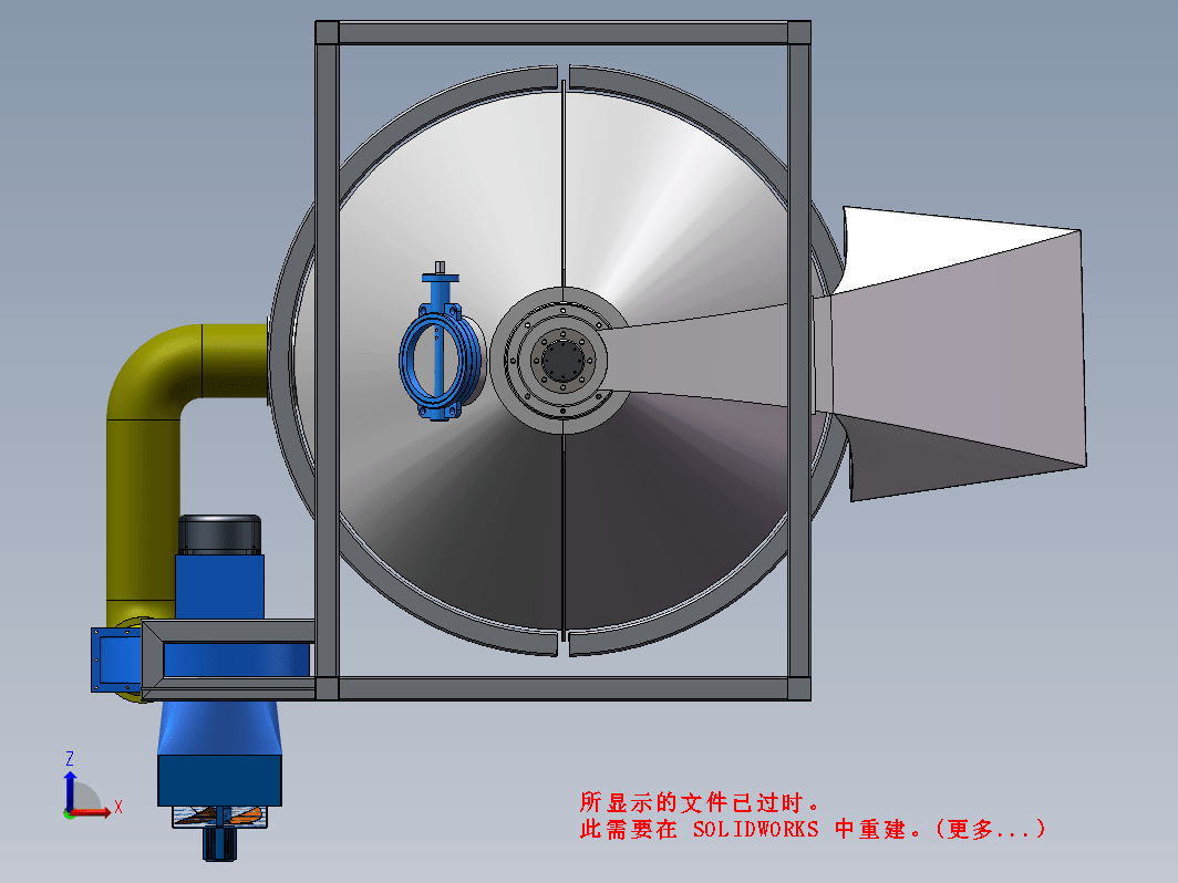 小型谷物烘干机设计三维SW+CAD+说明书