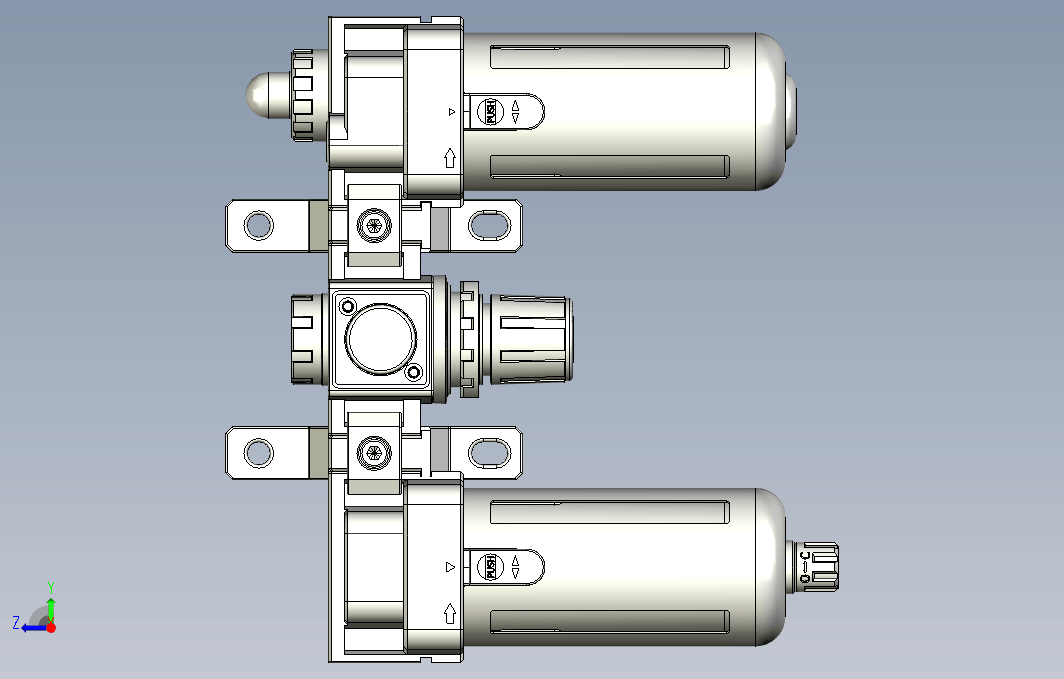 气源处理元件三点式组合3D-NC-300-03系列