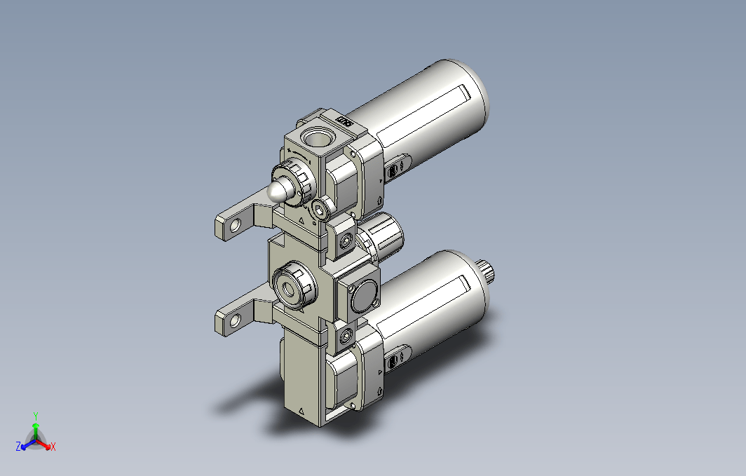 气源处理元件三点式组合3D-NC-300-03系列