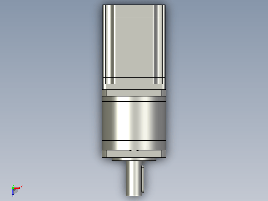 YK57HB76-PG15  57mm两相步进减速机电机（3D）