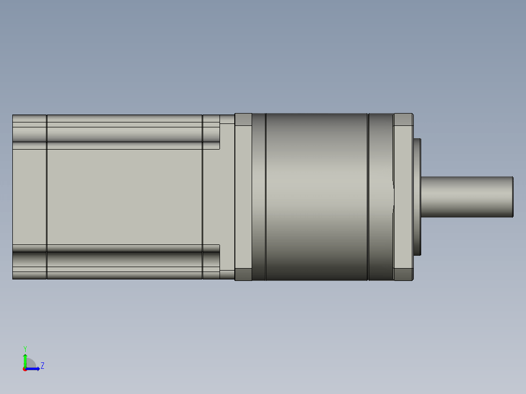 YK57HB76-PG15  57mm两相步进减速机电机（3D）