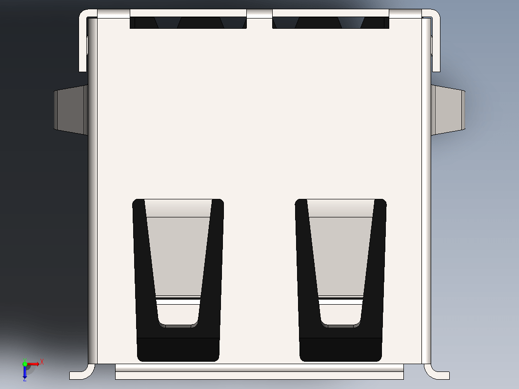 USB 连接器 A 型母头 PCB 安装