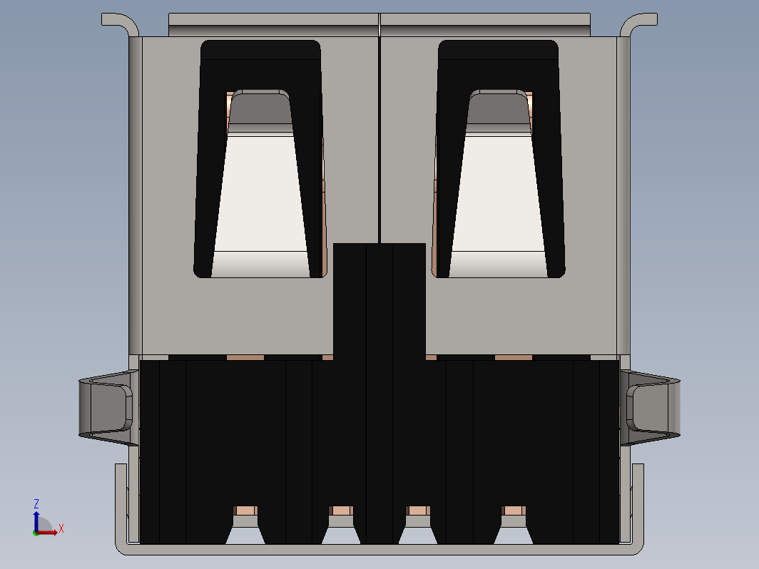 USB 连接器 A 型母头 PCB 安装