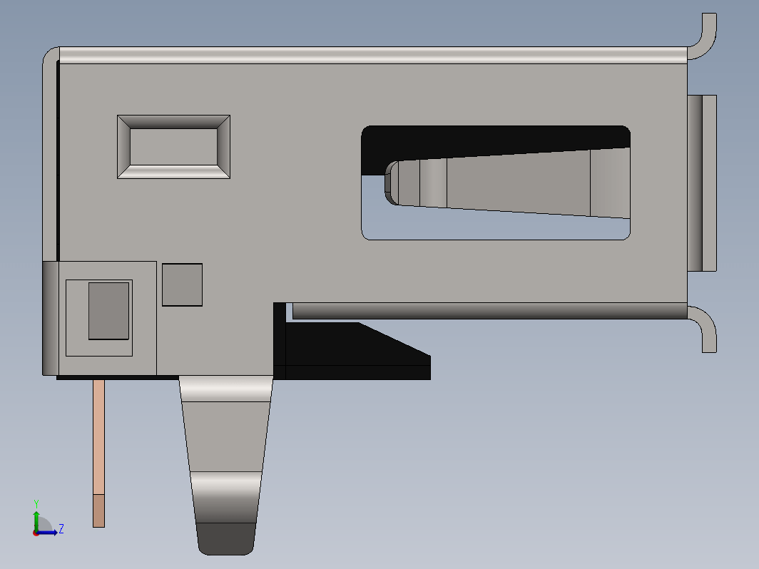 USB 连接器 A 型母头 PCB 安装