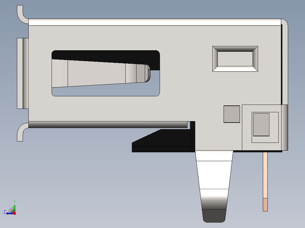 USB 连接器 A 型母头 PCB 安装