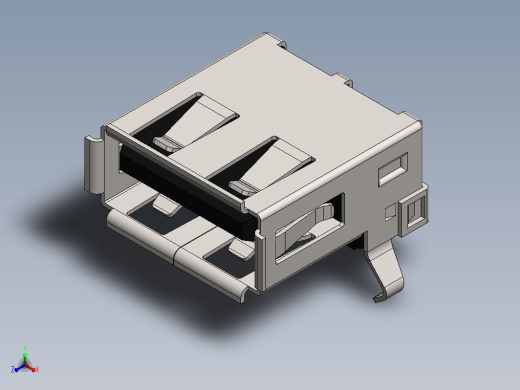 USB 连接器 A 型母头 PCB 安装缩略图