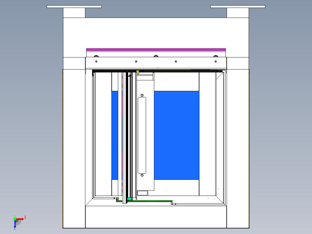 移动透视门窗模型