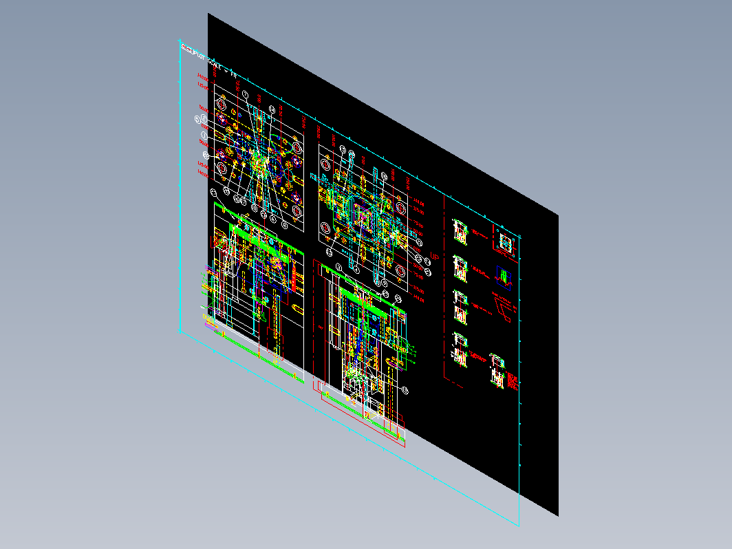 模具结构图—050斜滑块