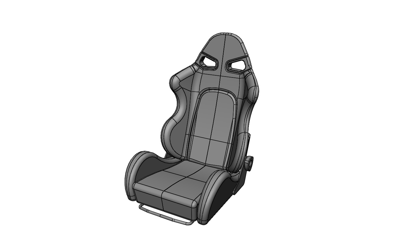 Sparco赛车座椅模型